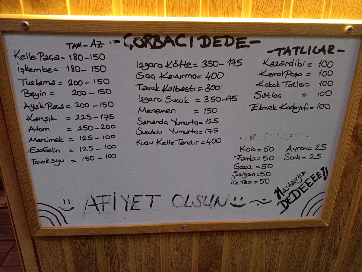 Menu Çorbaci Dede-3