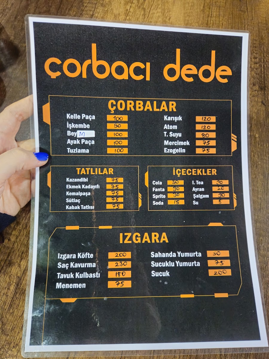 Menu Çorbaci Dede-7